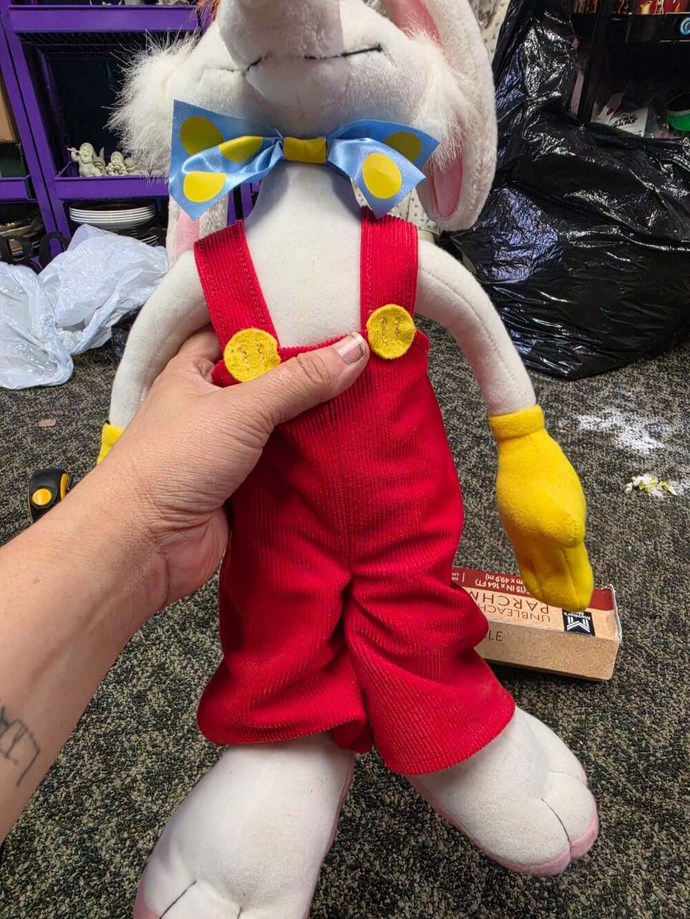 Disney Roger Rabbit Plush Toy 18 Inch - Picture 3 of 6